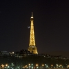 The Eiffel Tower and the Moon by night