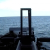 MK-19 grenade launcher on Douhl boat Northern Arabian Gulf