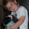 luca and his fur ball.