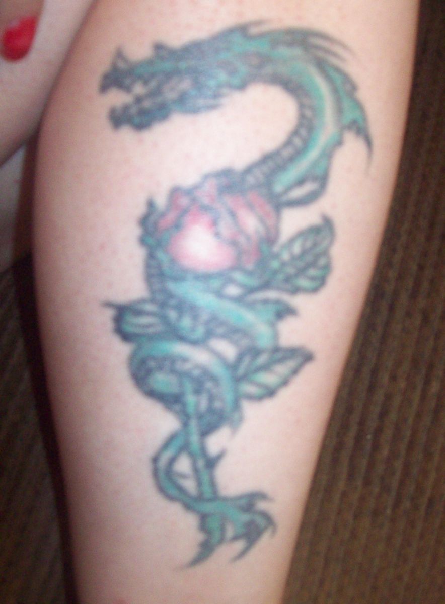 my dragon with a rose