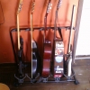 BC rich Warlok, Ovation Celebrity, Roy nclark signature, Alvarez 12-string, Steinberger bass