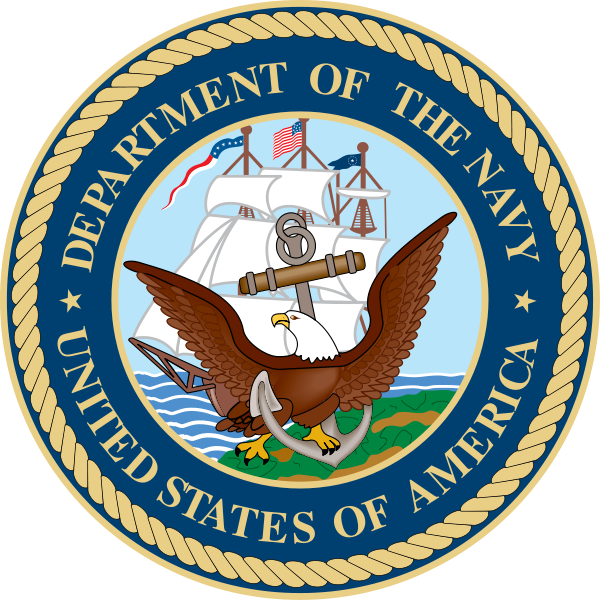 600px United States Department Of The Navy Seal Svg