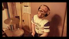 me recording a little drum action