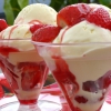 Aardbeien sorbet