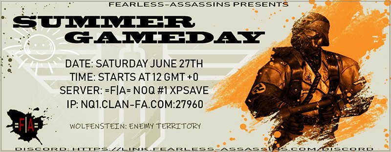 Enemy Territory Summer Gameday 2020